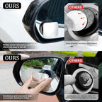LivTee Blind Spot Car Mirror, Rectangular HD Glass Frameless Convex Side Mirror Blindspot, Reusable 360° Wide Angle Rear View Car Mirrors with Powerful Adjustable Suction Cup - Exterior Mirrors