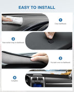 FIILINES Dash Cover for Dodge Charger 2008-2010, Dashboard Mat Cover Accessories Dash Mat Sunshade Nonslip Mesh Protector No 