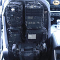Universal Tactical Car Seat Back Organizer Bag Tactical Molle Vehicle Organizers Panel Vehicle Protector Organizers with 5 Detachable Pouches for Car Truck Ford Jeep (Model B-Black camo)