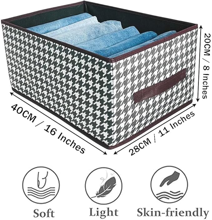 Collapsible Car Trunk Organizer,Wardrobe Clothes Organizer,Portable Space Saving Multipurpose Storage Basket with Handles