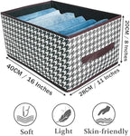 Collapsible Car Trunk Organizer,Wardrobe Clothes Organizer,Portable Space Saving Multipurpose Storage Basket with Handles