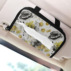Car Tissue Holder Car Visor Organizer Tissue Box Holder for Car Sun Visor Organizer with Car Vehicle Accessories Essentials Interior for Women Men White Clover Hat Gold St.Patrick