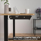Large Under Desk Mounted Sliding Drawer with 2 Cable Hole and 60 Degree Tilt Panel to Pull Out, 22.4'' Long & 9.2'' deep Larg