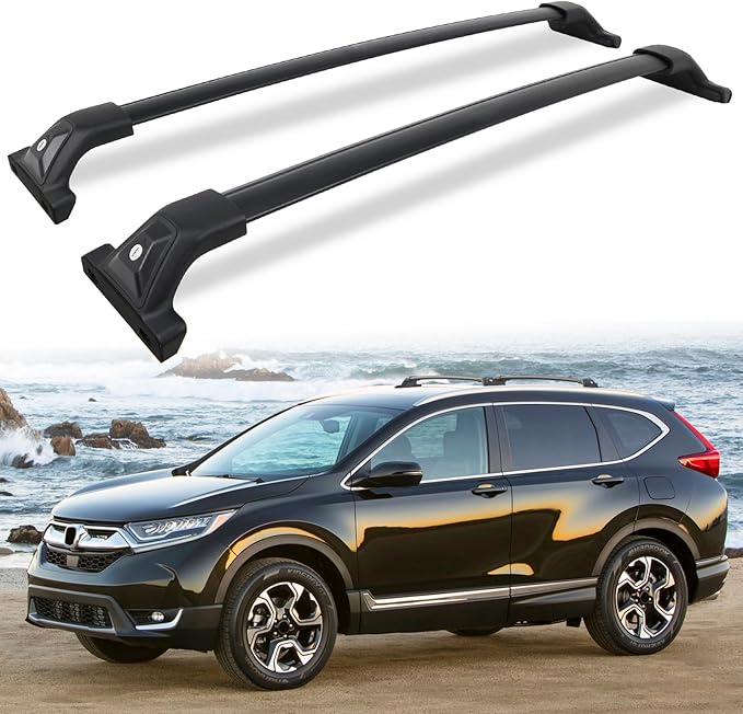 Snailfly Aluminum Roof Rack Cross Bars with Lock Fit for Honda CRV CR-V 2017-2022, 330lbs Crossbars Anti-Wobble & Wind Noise Reduction Heavy Duty Cargo Carrier Accessories