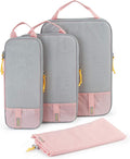BAGSMART 6 Set /4 Set/2 Set Compression Packing Cubes for Travel, Lightweight Luggage Organizer Bags, Durable Space Saver Bag