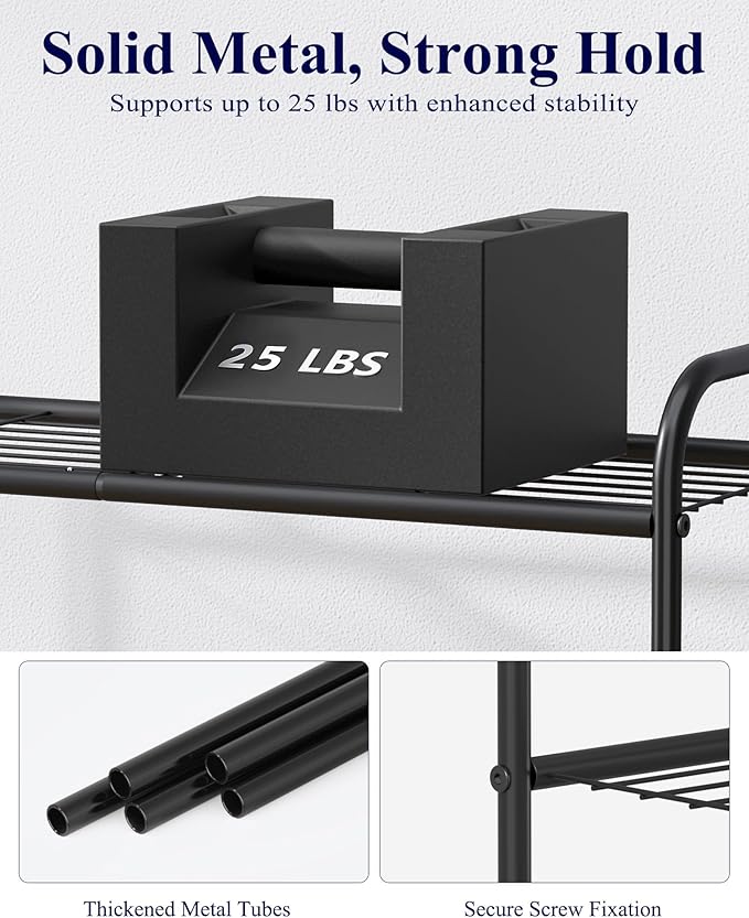 Kitsure Shoe Rack - Stainless Steel Shoe Organizer, Sturdy Shoe Rack for Closet and Front Door Entrance, Free Standing Shoe S