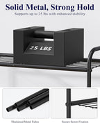 Kitsure Shoe Rack - Stainless Steel Shoe Organizer, Sturdy Shoe Rack for Closet and Front Door Entrance, Free Standing Shoe S