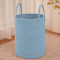 JMvicyroam Large Woven Laundry Basket Hamper,60L Cotton Rope Storage Bin for Blankets,Toys and Clothes,Decorative Tall Nurser