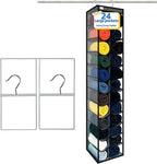 Closet Organization,24 Section, Hanging Closet Organizer, Space Saving, College Dorm Essentials for Girls, Heavy dutys Hooks 