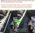EDBETOS Center Console Tray Organizer Compatible with Toyota Tundra 2014 2015 2016 2017 2018 2019 2020 2021 Accessories, Armrest Secondary Storage Box (Red Trim)