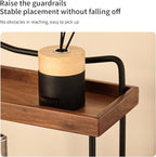 2-Tier Bathroom Counter Organizer,Wood Countertop Organizer for Storage,Makeup Organizer Cosmetics Storage Display Rack,Count