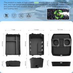 (3Pack) 2026 Palisade Center Console Organizer for Hyundai Palisade (Only fit Calligraphy)(Lower&Console Organizer Double-Layer), Durable ABS Plastic Console Tray 2026 Palisade Accessories