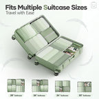 Veken 9/11 Set Compression Packing Cubes for Travel Essentials,Compressible Expandable Large Luggage Suitcase Organizer Bags 