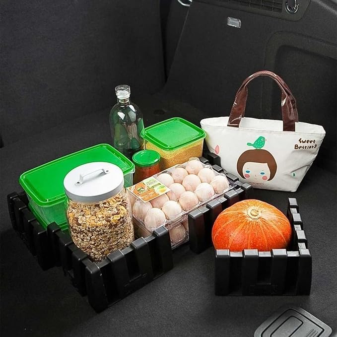 YOFIT Multipurpose Cargo Organizer Blocks Car Trunk Storage Organizer Blocks, Should Be Used with Wool Trunk's Carpet for Car/T