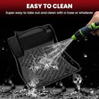 LASFIT Floor Mats & Cargo Mat for Nissan Sentra 2014-2019, Custom Fit TPE All Weather Easy Clean Durable No-Curling Floor Liners for Sentra 2019 2018 2017 2016-2014 Car Mats & Trunk Mat, Black