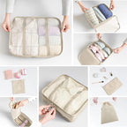 LANSKLBD 8 Set Packing Cubes for Suitcases Travel Luggage Packing Organizers,Travel Accessories Essentials Luggage Organizer 
