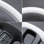 MEWANT Steering Wheel Covers for Dodge RAM 1500/1500 Classic / 2500/3500 / 5500 Hand-Stitched Genuine Leather ram Steering Wheel Wrap