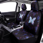 Flying Banner Butterfly car seat Covers ful Set Fashion Universal Lady Woman Female Rear Bench Split Colorized (Muti-Color, F
