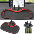 Multifunction Car Anti-Slip Mat with Auto Phone Holder and Extra Large Pad for Phones, Keys, Gadgets
