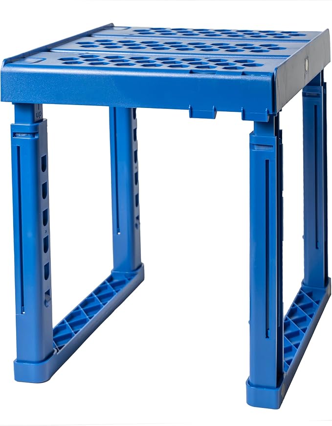 Locker Organizer Shelf， Adjustable Width and Height, Stackable, Ideal Locker Shelf for School, Office, Gym Lockers, or Even K