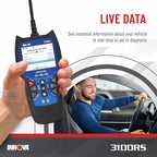 INNOVA 3100RS, OBD2 Scanner, ABS SRS Airbag Scan Tool with Airbag Light & Oil Light Reset, Stream Graph & Record Live Data,