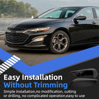 Driver Side Mirror Cover Replacement for Chevrolet Chevy Malibu 2016 2017 2018 2019 2020 2021 2022 2023 2024 2025 - Left Side Mirror Covers, Rear View Mirror Cap Accessories Textured