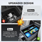 Autorder 3PCS Center Console Organizer for Honda Pilot 2023 2024 2025 2026 Accessories - Armrest Organizer Tray/Dashboard Storage Box/Hidden Storage Box - ABS Material