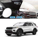 TINGLU Sun Shade for Ford Explorer 2020-2025 2026 SUV,ST XLT,Limited,Platinum Accessories Windshield Sun Shade Window Shade UV Rays Protection Sun Visor Cover with Steering Wheel Sunshade Storage Bag