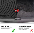 LASFIT Cargo Mat for Dodge Charger Daytona 2024 2025 Scat Pack & R/T (Fit 2-Door, Not for 4-Door), All Weather TPE Custom Fit Trunk Mats Cargo Liners, Black