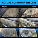 Headlight Restoration Kit, Automotive Headlamp Headlight Cleaner Restores Clear Yellowed Car Plastic and Protects from Re-Oxi