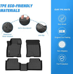 Nilight TPE Floor Mats for Ford Bronco Sport 4-Door 2021 2022 2023 2024 2025 2026 All Weather Custom Fit Heavy Duty Floor Liners