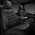 CAR PASS 3D Foam Leather Car Seat Covers Two Front Seats only, Air Cool Mesh Thick Seat Covers, All Weather Car Seat Cover Co