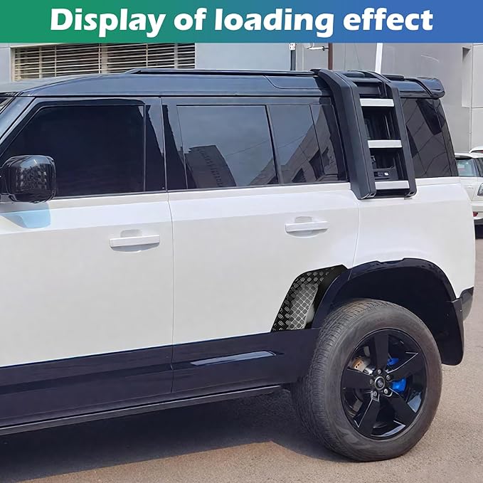 Rear Wheel Arch Covers for Land Rover Defender 2020-2025 | Gloss Black ABS Anti-Scratch Protection Cover Trim Kit |Defender 110 130 Accessories | Easy Installation| Decoration Armor