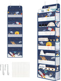 Clastyle Blue Space Over The Door Organizer Storage Planet Rocket 5 Shelves Closet Nursery Hanging Shelves Clothes Diaper Stu