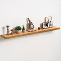 fuqing Live Edge Floating Shelves for Wall 48 inch, 8 Inch Deep Solid Elm Wood Floating Wall Shelves - Rustic Wooden Shelves 