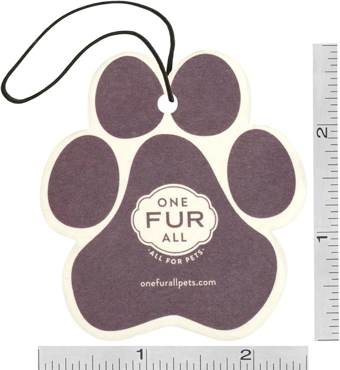 One Fur All Pet House Air Freshener - Mandarin Sage Pack of 4 - Non-toxic, Pet-Friendly for Small Spaces & Car - Hanging Odor