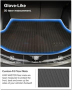 KIWI MASTER Cargo Mat for 2013-2018 Toyota RAV4 (Non-Hybrid), OEM Replacement PT908-42135, Custom Fit All Weather Rear Cargo Liner, Heavy Duty TPE Tray Trunk Mat, Black