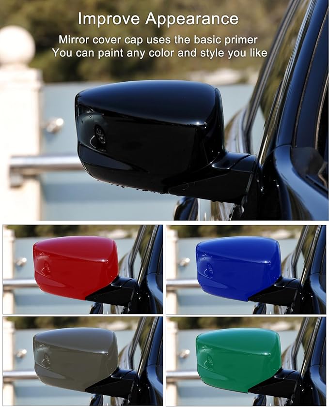 Right Passenger Door Side Rear View Mirror Cover Cap Fit for Honda Accord 2008-2012, Car Rear View Right Passenger Side Mirror Cover Cap Guard Covers Exterior Decoration Trims