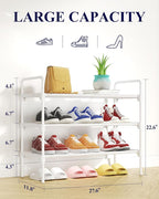 Kitsure Shoe Rack for Closet, Sturdy and Long-Lasting Shoe Shelf, Shoe Rack for Entryway, Personalized DIY Shoe Organizer, Sh