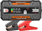 LOKITHOR J400 2000A 12V Portable Lithium Jump Starter, Car Battery Booster Pack, USB-C Powerbank Charger, and Jumper Cables