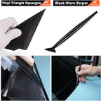 WRAPXPERT Window Tint Kit 15 PCS Vinyl Wrap Tools Kit Vehicle Glass Protective Film Installing Tool Included Squeegee Tool Kit, Plastic Scraper, Safety Film Cutter, Utility Knife with Blades
