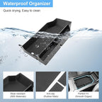 for 2025 2026 BMW X3 Center Console Organizer for BMW X3 G45 (30 xDrive/M50 xDrive), Durable ABS Plastic&Anti-Slip Rubber 2025 X3 Console Tray Insert for 2026 2025 BMW X3 Interior Accessories