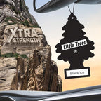 LITTLE TREES Car Air Freshener | Xtra Strength Provides Long-Lasting Scent for Auto or Home | Extra Boost of Fragrance | Blac
