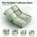Veken 11 Set Compression Packing Cubes for Travel Essentials,Compressible Expandable Large Luggage Suitcase Organizer Bags fo