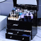 Makeup Organiser Storage 4-Layer Desktop Cosmetic Storage Box Make Up Organizer, Separation Dressing Table Makeup Organiser w