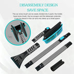58" Car Snow Brush & Ice Scraper Long Snow Brush for Car Extendable, Upgraded Heavy Duty Pivoting Snow Broom for SUV Trucks Windshield