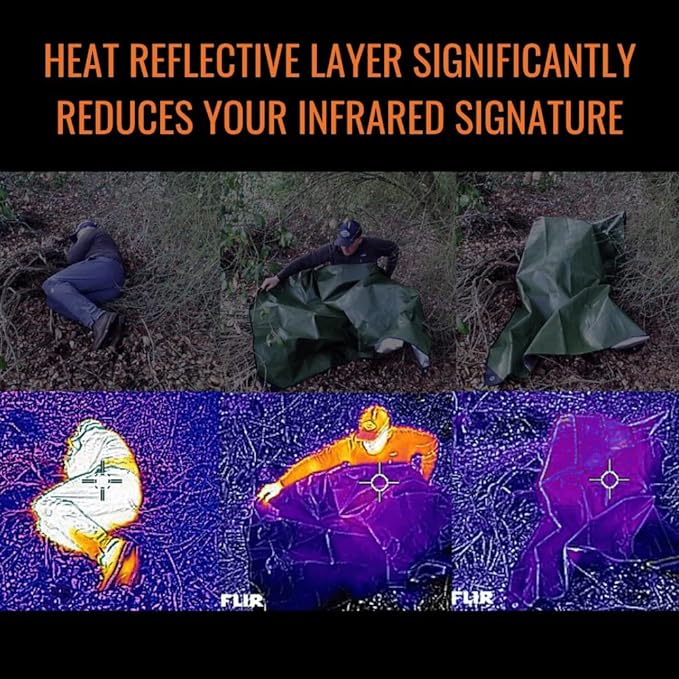 Arcturus Insulated Tarp, Reusable Heavy Duty Thermal Survival Blanket – 60x82in, Reflects 90% Body Heat, Waterproof, Windproo