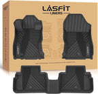 LASFIT Floor Mats Fit for Subaru Forester 2019-2024, All Weather TPE Custom Fit Easy Clean Durable No-Curling Floor Liners for Subaru Forester 2024 2023 2022 2021-2019 1st & 2nd Row Car Mats
