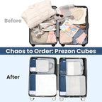 Compression Packing Cubes for Travel, Lightweight Vacation Travel Essentials, Travel Accessories for Suitcase Organizer Bags 