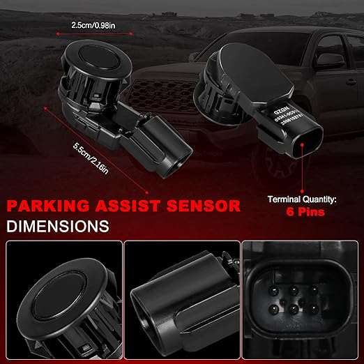 Parking Assist Sensor Compatible with Toyota RAV4 2014-2018,Tunder 2014-2021,Tacoma 2015-2022,Replace#89341-0C010 89341-0C020